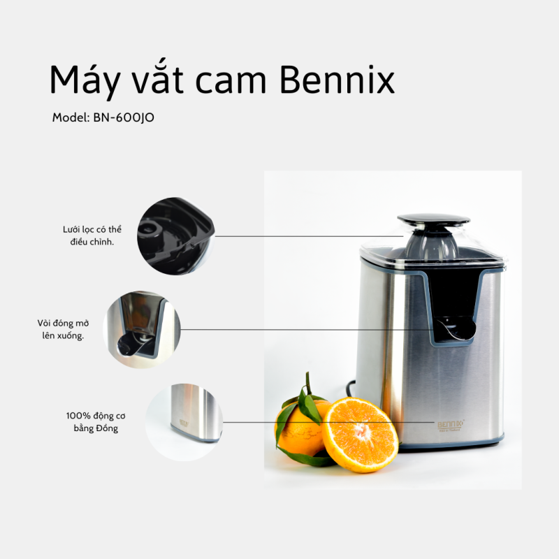 máy vắt cam Bennix BN-600JO