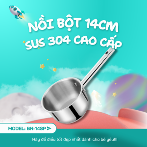 Quánh bột Inox 14cm